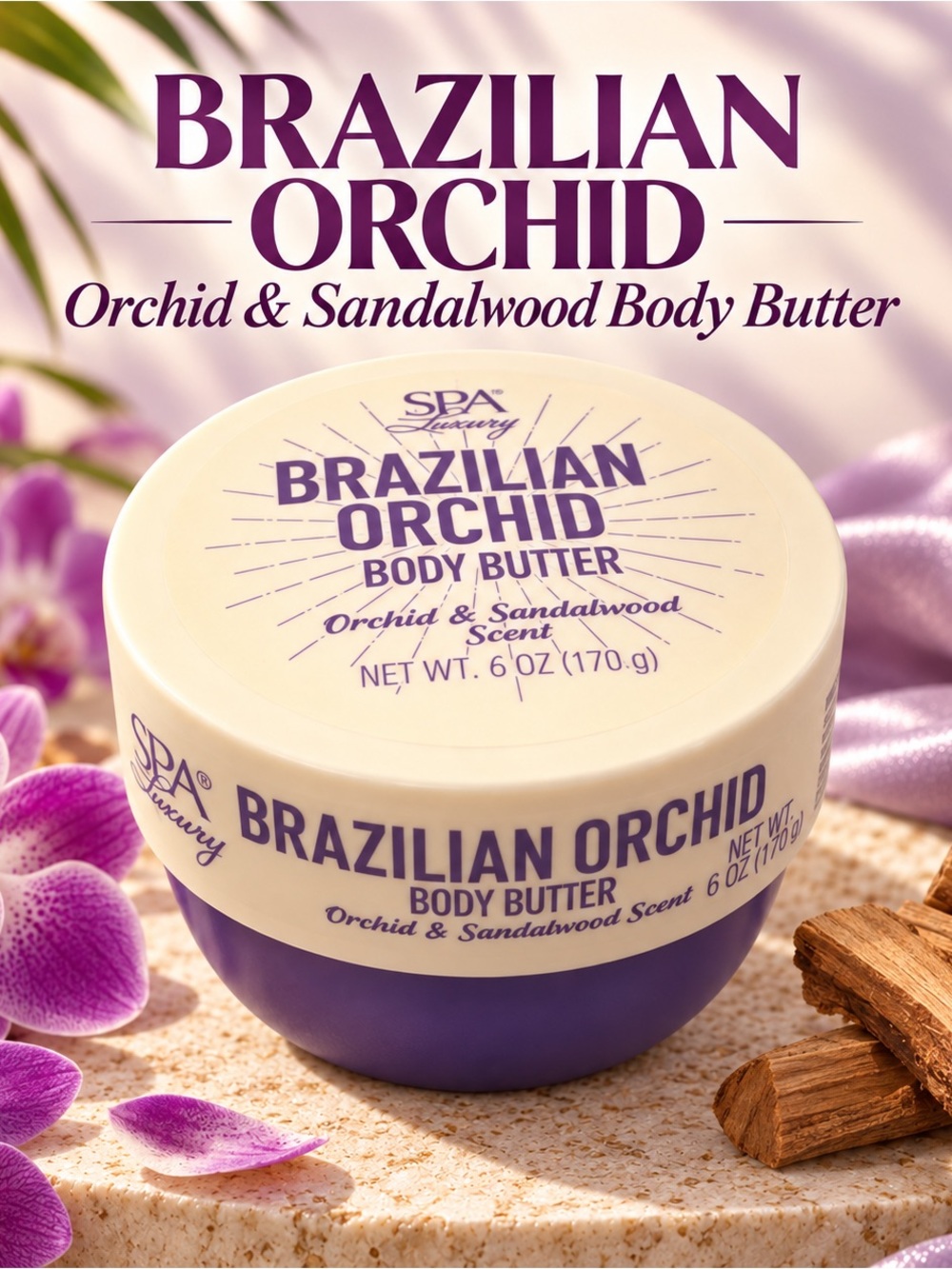 Brazilian Orchid Body Butter - orchid and sandalwood scent